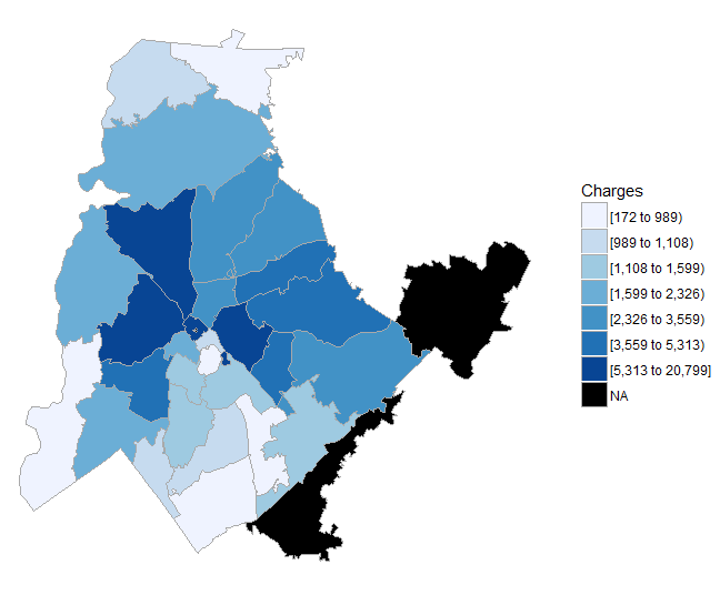 number of criminal charges in Charlotte